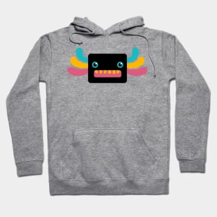 Cute Black and Rainbow Axolotl Hoodie